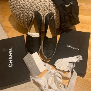 Channel Espadrilles Lambskin